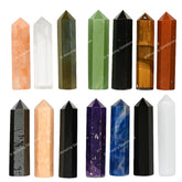 Amazing Gemstone crystal points in velvet pouch for gifting and authenticity.