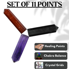 Amazing Gemstone Crystal Points velvet gift pouch includes certificate of authenticity.