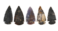 Amazing Gemstone fancy jasper arrowhead shows 2-3 inch size for crafts.