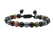 Amazing Gemstone Health Bracelet close-up of unakite beads for renewal vibes