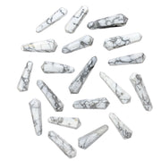 Amazing Gemstone Howlite point wand for crystal grids and meditation focus