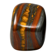 Amazing Gemstone iron tiger eye tumbled stone for meditation and energy balance.