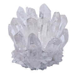 Beautiful quartz crystal cluster centerpiece for energy-inspired living spaces.