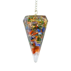 Amazing Gemstone pendulum with faceted hexagonal sides for precise divination