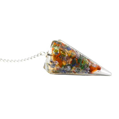 Amazing Gemstone pendulum, about 2 inches, ideal for portable divination kits