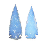 Amazing Gemstone Opalite arrowhead set in velvet bag, ideal for DIY jewelry and craft projects.