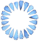 Amazing Gemstone opalite arrowhead close-up highlighting natural crystal beauty for display