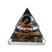 Amazing Gemstone orgone pyramid 30mm for protection and balance.