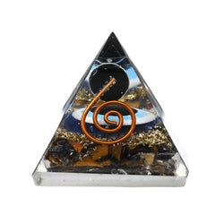 Amazing Gemstone orgone pyramid 30mm for protection and balance.