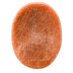 Amazing Gemstone Peach Moonstone Worry Stone with smooth finish for calming grip