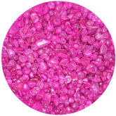 Amazing Gemstone Rose Aura Quartz chips for aquarium gravel with iridescent pink shimmer.