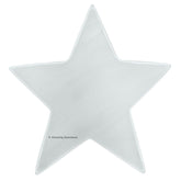 Amazing Gemstone selenite charging plate top view for crystal cleansing and energy enhancement