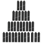 Amazing Gemstone Shungite crystal point for meditation and crystal grids.