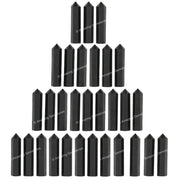 Amazing Gemstone Shungite crystal point for meditation and crystal grids.