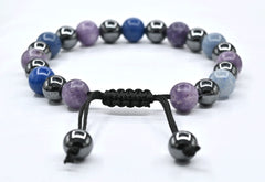 Amazing Gemstone Stop Drinking Bracelet adjustable band shows versatile fit