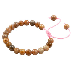 Amazing Gemstone Sunstone Bracelet adjustable wrap ensures a comfortable, customizable fit.