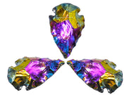 Amazing Gemstone titanium aura fancy jasper arrowhead for DIY jewelry crafting and decorative displays