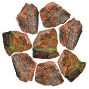 Amazing Gemstone unakite jasper raw crystals for DIY tumbling and mindful craft