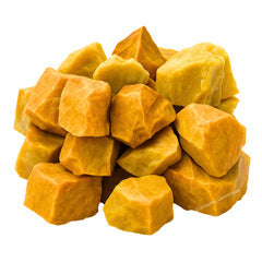 Yellow Jasper stone ready for tumbling and DIY crystal projects by Amazing Gemstone.
