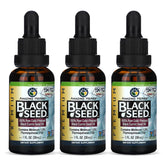 Amazing Herbs black seed oil bottle with clear label for daily wellness