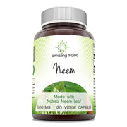 Amazing India Neem 500 mg bottle ready for a daily supplement routine.