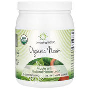 Amazing India Neem Powder 16oz bottle shown for purification and skin support.