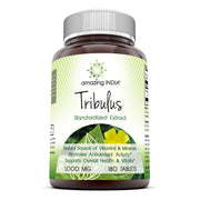 Amazing India Tribulus 1000mg tablet bottle for daily wellness