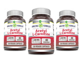 Amazing Nutrition Acetyl L-Carnitine HCl 1500 mg serving bottle supports daily energy metabolism.