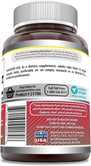 Amazing Nutrition Acetyl L-Carnitine HCl 1500 mg capsules close-up for convenient vegetarian intake.