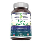 Amazing Nutrition Alpha Lipoic Acid 300 mg bottle for daily support.