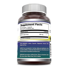 Amazing Nutrition Alpha Lipoic Acid 300 mg capsules close-up showing one capsule per serving