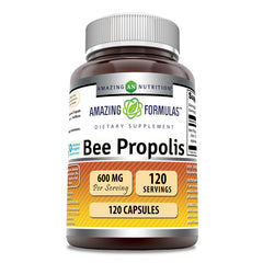 Amazing Formulas Bee Propolis bottle front for daily support and easy supplementation.