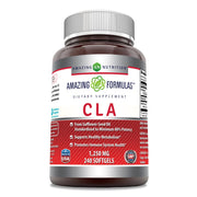 Amazing Nutrition Amazing Formulas CLA softgel bottle supports convenient daily supplementation.