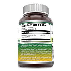 Amazing Nutrition glucosamine sulfate 1000 mg capsules non-GMO gluten-free for daily use.