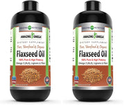 Amazing Nutrition Amazing Omega flaxseed oil bottle illustrates plant-based omega-3 options