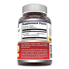 Amazing Nutrition HMB 2000mg tablets displayed for easy daily use.