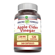 Amazing Nutrition Apple Cider Vinegar capsules pouring for easy daily use and convenient serving