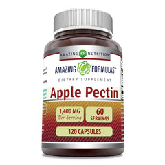 Amazing Nutrition Apple Pectin capsules bottle, gluten-free and non-GMO.