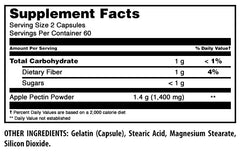 USA-made label on Amazing Nutrition Apple Pectin bottle.