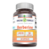 Amazing Nutrition Berberine 1000mg bottle front view highlighting purity and potency.