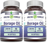 Amazing Nutrition Borage Oil Softgels bottle for easy daily supplementation