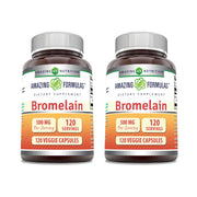 Amazing Nutrition Bromelain 500 mg bottle may support digestive comfort with daily meals