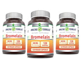 Amazing Nutrition Bromelain bottle front view highlighting enzyme supplement for daily comfort
