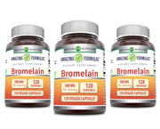 Amazing Nutrition Bromelain bottle front view highlighting enzyme supplement for daily comfort