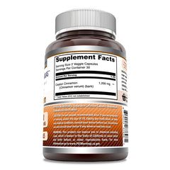 Amazing Nutrition Ceylon Cinnamon capsules highlight vegetarian, gluten-free daily wellness use.