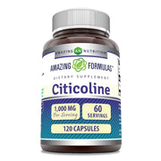Amazing Nutrition Citicoline bottle front shows 1000 mg per serving for daily support.