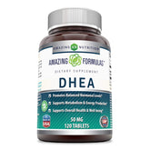 Amazing Nutrition DHEA 100 mg bottle side view for daily balance and reliability