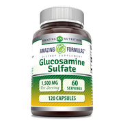 Amazing Nutrition Glucosamine Sulfate bottle pour for easy daily use and joint support.