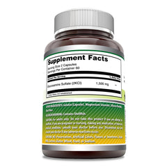 Amazing Nutrition Glucosamine Sulfate capsules closeup showing compact daily supplement.