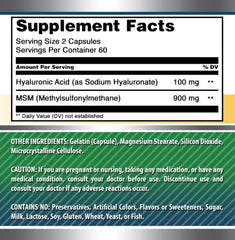Amazing Nutrition serving size graphic indicating one capsule per serving